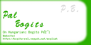 pal bogits business card